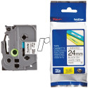 Kleepkirjalint/markeerimislint BROTHER TZE-251 24mm must/valgel