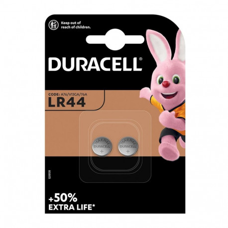 Batteries LR44 DURACELL 2pcs (tablet)