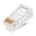 RJ45 connector UTP CAT6, 100 pcs.