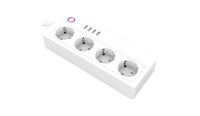 TUYA Smart Power Strip, 4 sockets + 4 USB, with switch, cord 1.8m