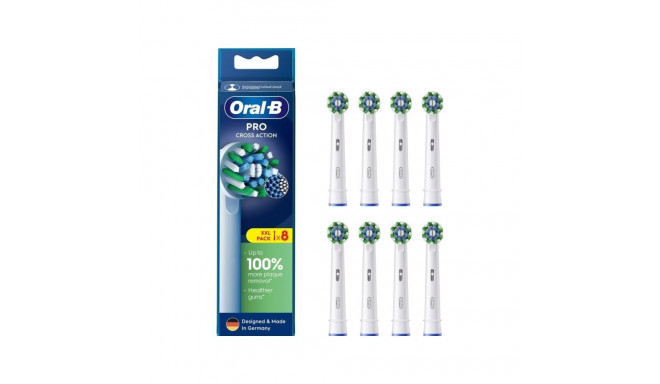 Oral-B vahetatavad hambaharjaotsikud EB50RX-8 Cross Action Pro otsikud täiskasvanutele 8 tk valge