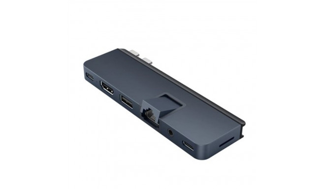 HYPER DUO PRO 7-in-2 USB-C jaotur USB Type-C 104 Mbit/s hall