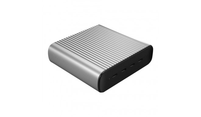 HYPER 245W GaN Desktop Charger Laptop, Smartphone, Tablet Black, Silver AC, Battery Fast charging In