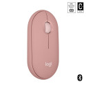 Logitech Pebble 2 M350s Belaidė pelė, RF Wireless + Bluetooth, 4000 DPI, Tonal Rose
