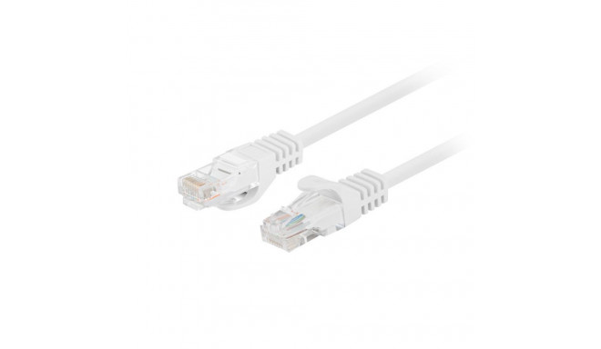 PATCHCORD CAT.6 UTP 0.25M WHITE FLUKE PASSED LANBERG 10-PACK