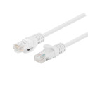 PATCHCORD CAT.6 UTP 0.25M WHITE FLUKE PASSED LANBERG 10-PACK