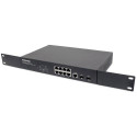 Intellinet 8-Port Gigabit Ethernet PoE+ Web-Managed Switch with 2 SFP Ports, IEEE 802.3at/af Power o