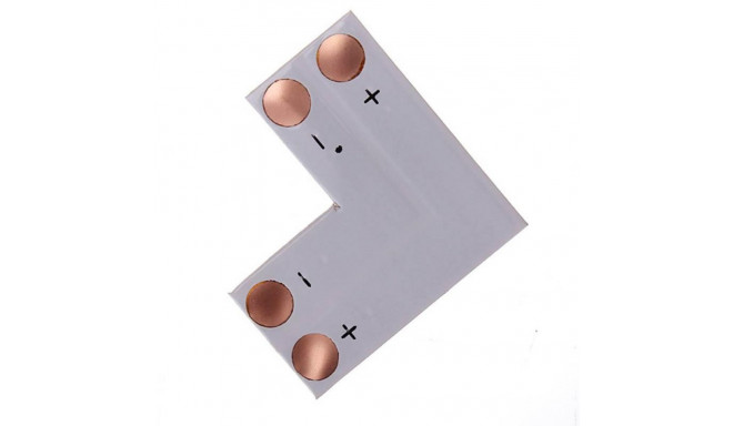 LED STRIP CONNECT 8MM L SHAPE SOLDER