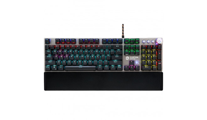 CANYON keyboard Nightfall GK-7 RGB US Wired Dark Grey