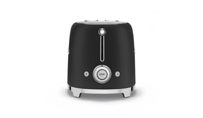 Smeg röster, 2 piluga, 50ndate stiil matt must, TSF01BLMEU