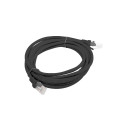 PATCHCORD CAT.6 UTP 3M BLACK FLUKE PASSED LANBERG