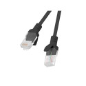 PATCHCORD CAT.6 UTP 0.5M BLACK FLUKE PASSED LANBERG