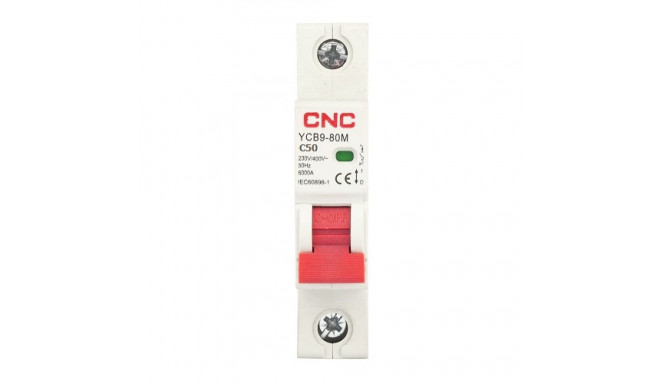 Miniature Circuit Breaker, 1P, 50A, Class C, 6kA