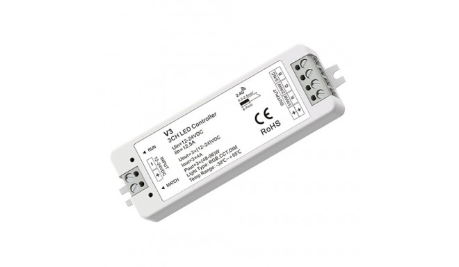 V3 constant voltage RGB controller, 12-24V, 3x 4A