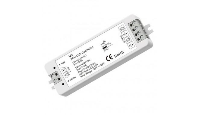 V2 controller-receiver 12-24V, 2x5A