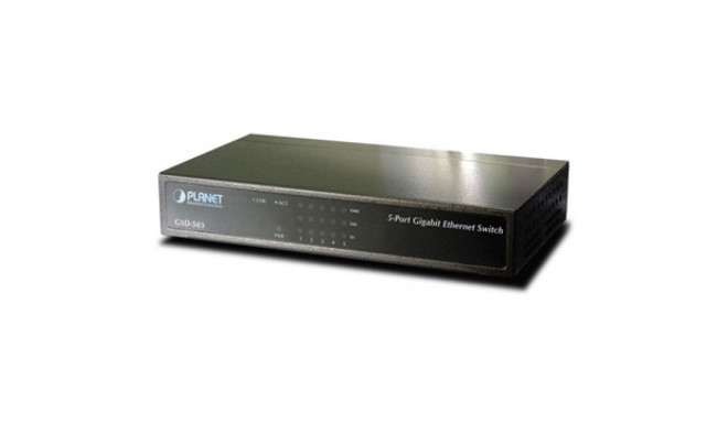 5-port Gigabit Internet network hub Planet GSD-503-EU