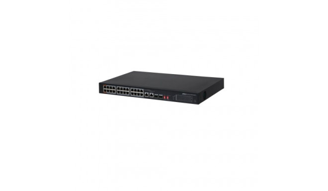 PoE hub 24-Port, PoE+, uplink 2-Port RJ45 + 2-Port SFP, 240W