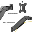 Spring mount for two 17"-32" monitors