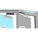 L-shaped holder for electromagnet, 174x27x41.5mm