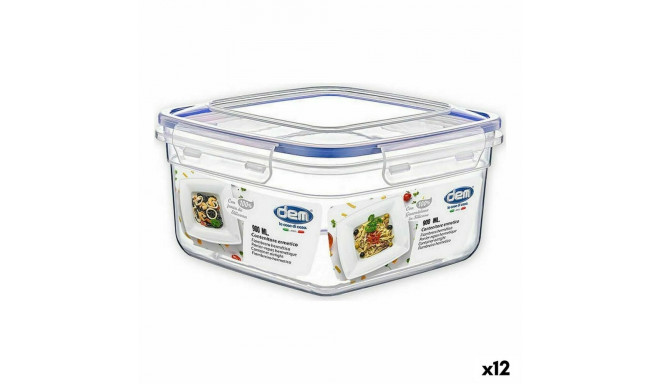 Hermetic Lunch Box Dem 900 ml 15 x 15 x 8 cm (12 Units)