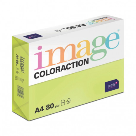Colored paper A4 80g IMAGE Coloraction no.66 neon green (Rio) 500 sheets