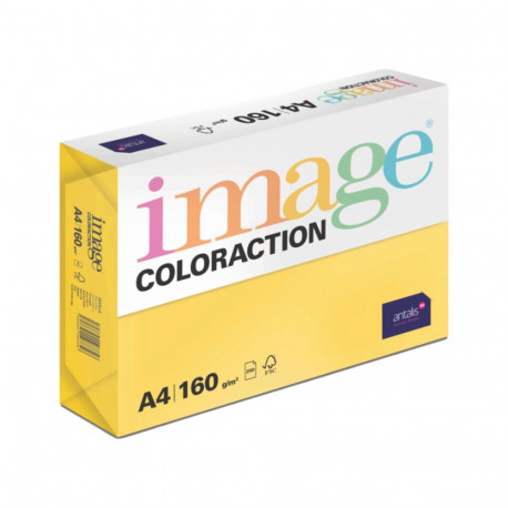 Color paper A4 160g IMAGE Coloraction no.56 dark yellow (Seville) 250 sheets