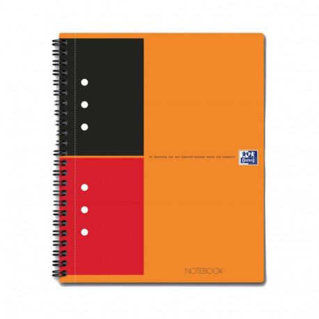 Folder in spiral binding A5+ lined OXFORD International Notebook cardboard covers 80 pages