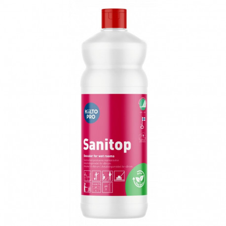 Cleaning agent for sanitary facilities KIILTO Pro Sanitop 1L