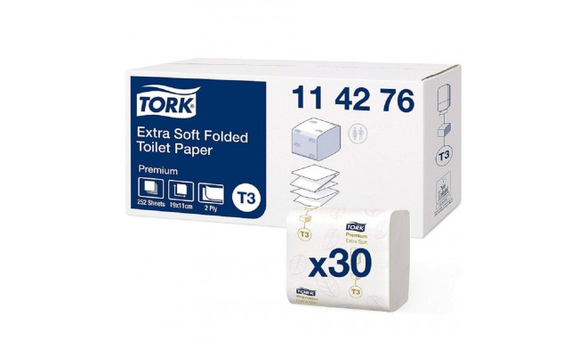 Toilet paper 2-layer TORK Extra Soft Premium T3 19x11cm 252 sheets (114276)
