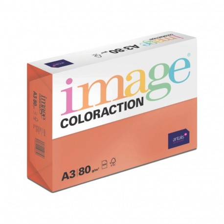 Värviline paber A3 80g IMAGE Coloraction nr.28 tumepunane (London) 500 lehte