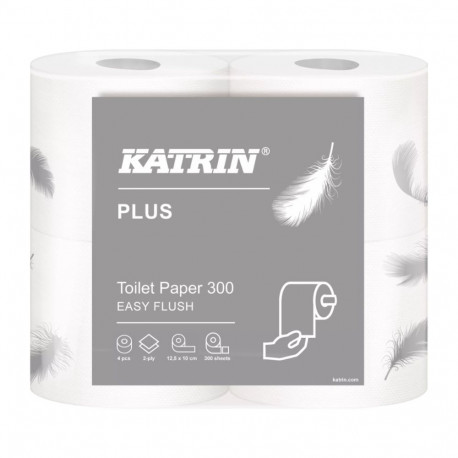 Tualettpaber 2-kihiline KATRIN Plus Toilet 300RF (10500) 4rl