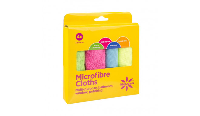 Multipack of microfiber cloths 32x33cm 4 pcs in a pack MCLEAN