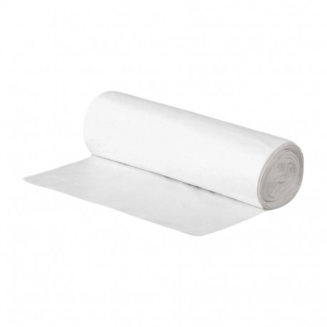 Garbage bag 25L (500x600mm) HDPE 10mic 35pcs/roll white MCLEAN