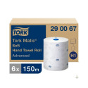 Рулон бумаги для рук 2-слойный TORK Matic Advanced 21смx150м белый (290067)