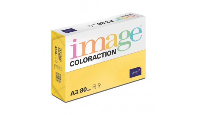 Värviline paber A3 80g IMAGE Coloraction nr.56 tumekollane (Sevilla) 500 lehte
