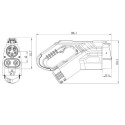 Electric car plug Duosida CCS 1, 200A, 3-phase