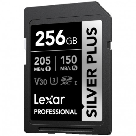 Lexar SDXC-mälukaart Professional SILVER Plus 1066x UHS-I/U3/4K R255/W180 (V30) 256GB