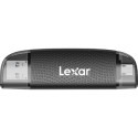 LEXAR CARDREADER DUAL SLOT USB-A/C (LRW310X) SUPPORTS MICROSD AND SD CARDS (USB 3.1)