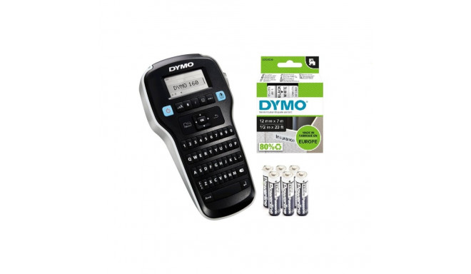 DYMO LabelManager 160 Etiketiprinter (S0946340) + D1 12mm x 7m lint + Elemendid