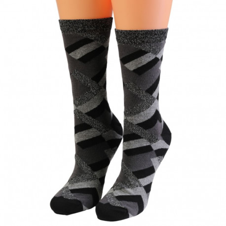 SOKISAHTEL Sarah Borghi ELODIE hõbedase sädelusega sokid 444