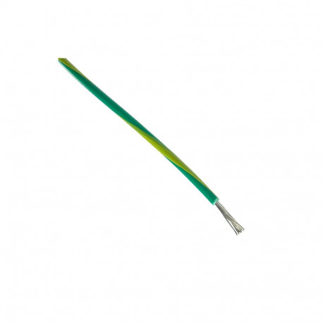 Montaažijuhe 1,33mm², kollane/roheline AWG16 600V UL1015 305m