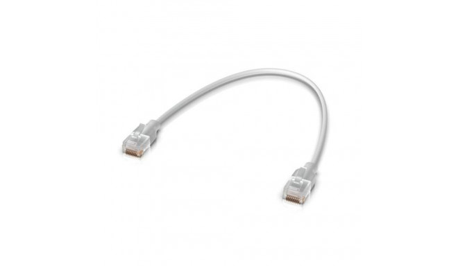 Ubiquiti UACC-Cable-Patch-EL-0.15M-W networking cable Translucent, White Cat6