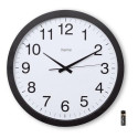 Hama Aruba Quartz clock Circle Black, White