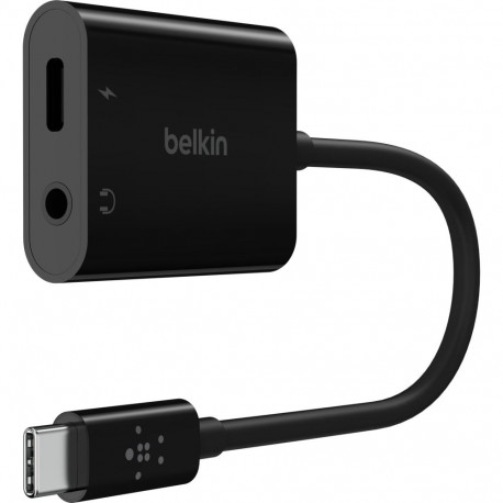 Belkin RockStar 3.5mm Audio + USB-C Charge -audioadapteri