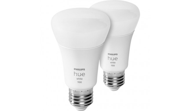 Philips Hue nutipirn multipakk, valge, E27, 1100 lm, 2-pakk