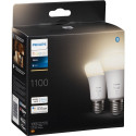 Philips Hue -älylamppu multipack, White, E27, 1100 lm, 2-PACK