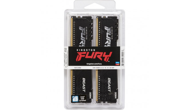 Kingston FURY Beast DDR4 3200 MHz CL16 16 GB mälumoodulite komplekt