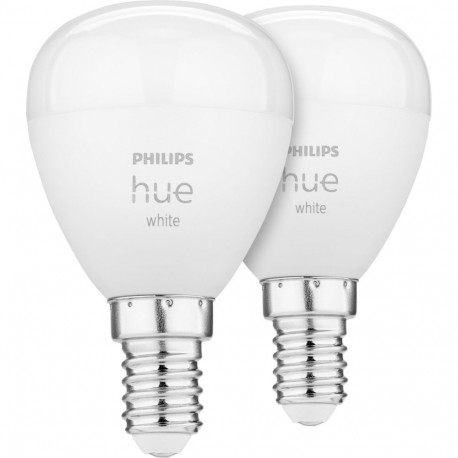 Philips Hue valge nutipirn, E14, ümmargune, 470 lm, 2 tk