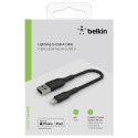 Belkin BOOST CHARGE™ Lightning - USB-A kaapeli punottu, 0,15m, musta