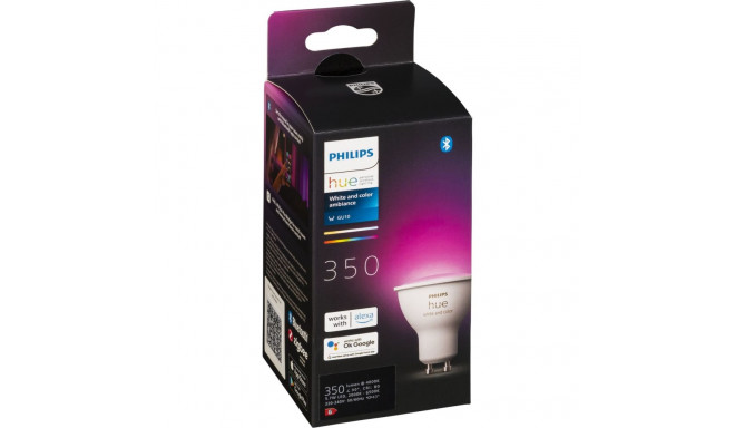 Philips Hue -LED-älylamppu, BT, white and color ambiance, GU10